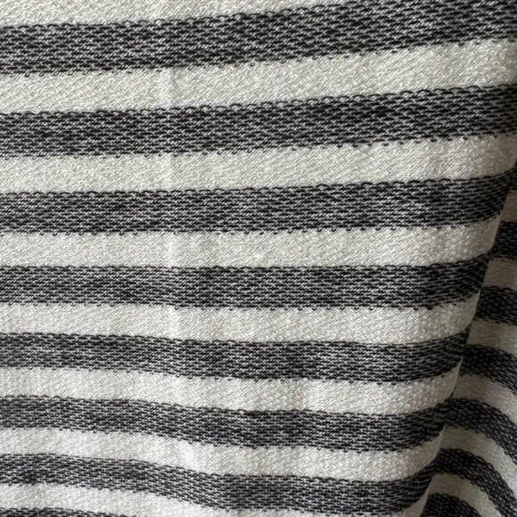 SIVA Women's Black White Striped Sleeveless A Line Dress NWOT S #1907 - Picture 4 of 5